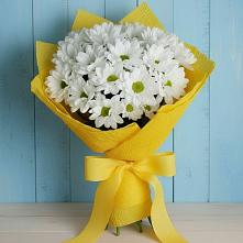 Букет цветов из:  Хризантемы #REPLACE_PRED# Бесстрашной