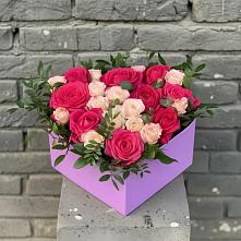 Цветочная композиция из Розы в коробке в Бесстрашной