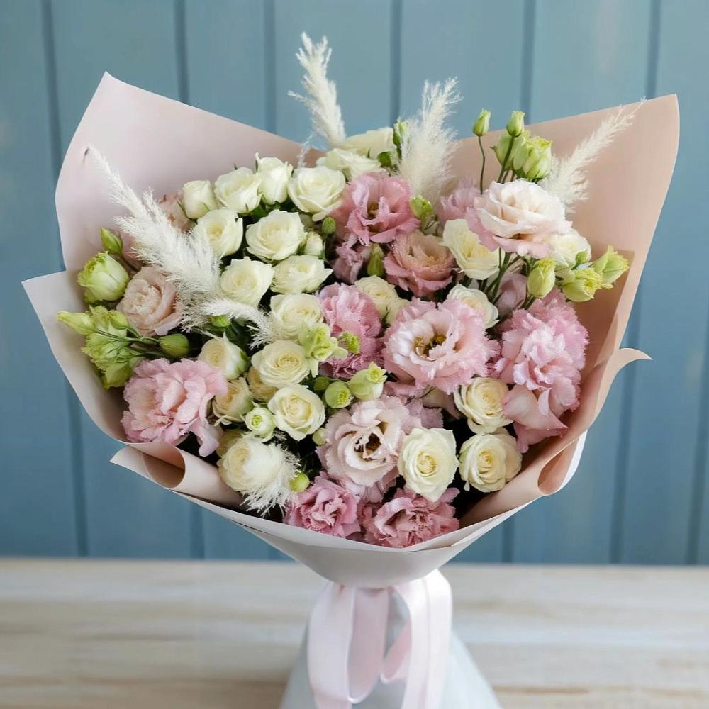 Букет цветов из: Альстромерии и Розы в Бесстрашной