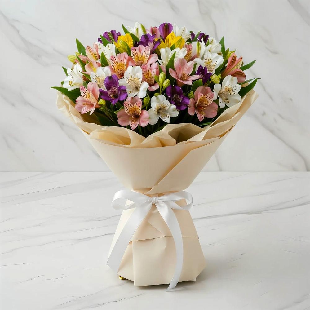 Букет цветов из: Альстромерии в Бесстрашной