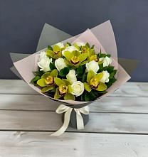 Букет цветов из:  Орхидеи и Розы в Бесстрашной