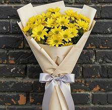 Букет цветов из:  Хризантемы #REPLACE_PRED# Бесстрашной