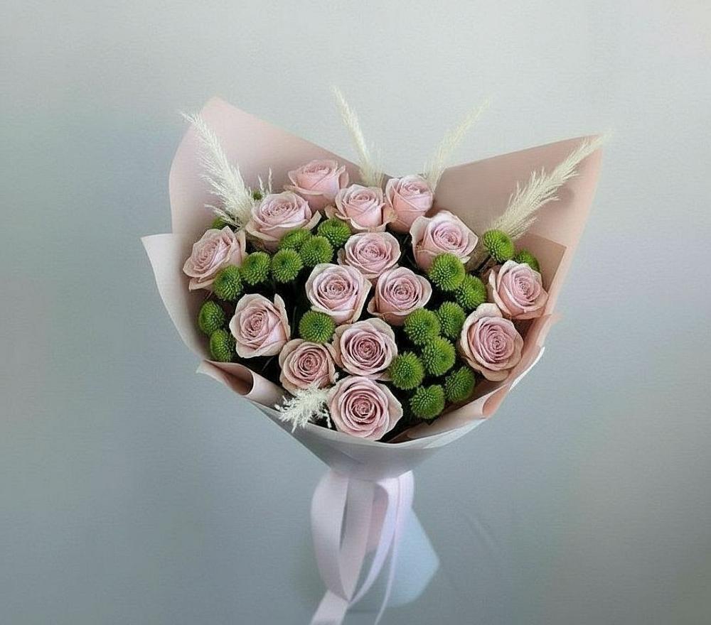 Букет цветов из: Розы и Хризантемы в Бесстрашной