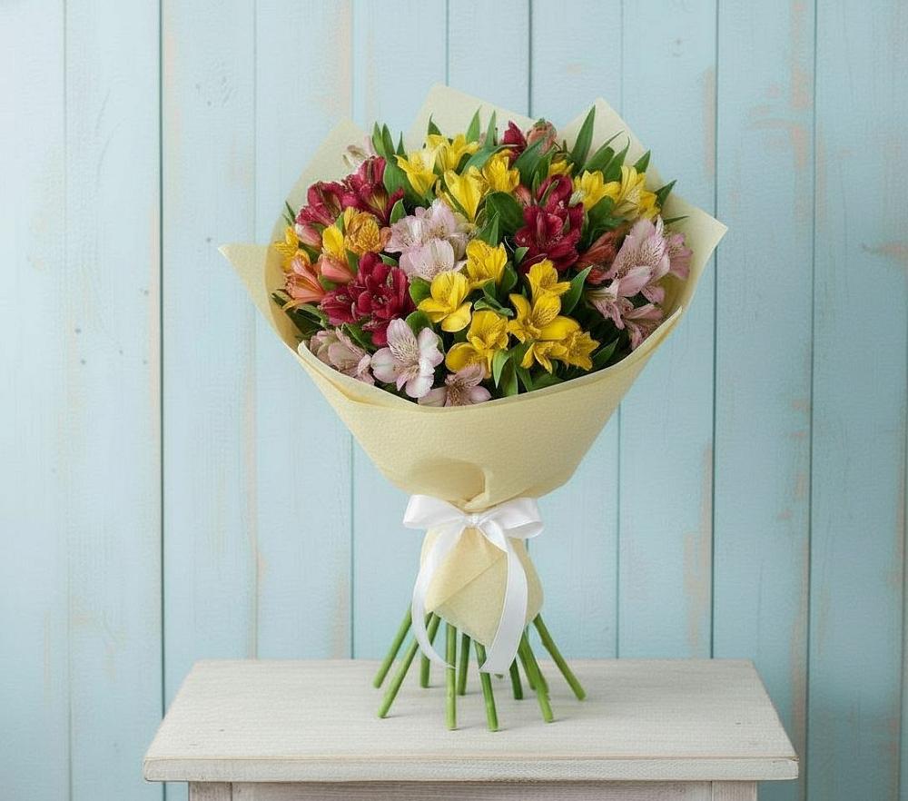 Букет цветов из: Альстромерии в Бесстрашной