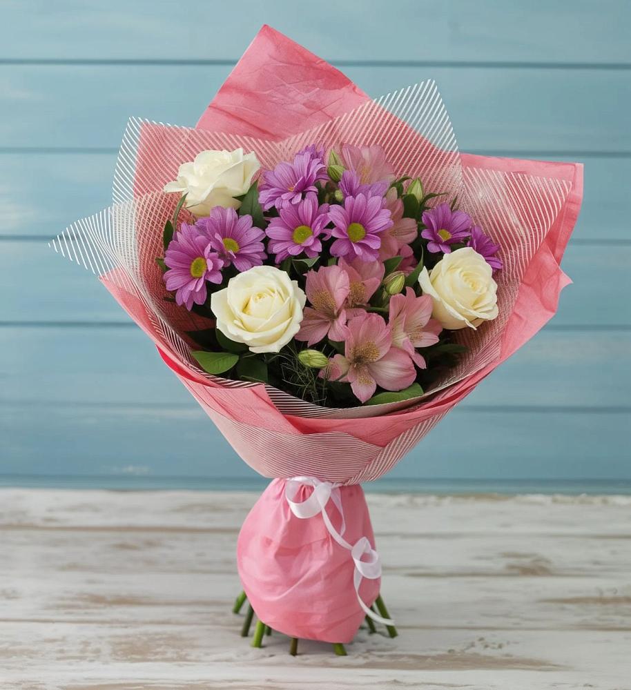 Букет цветов из: Герберы в Бесстрашной