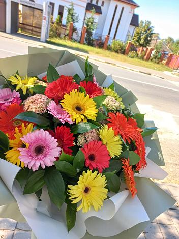 Букет цветов из: Герберы в Бесстрашной