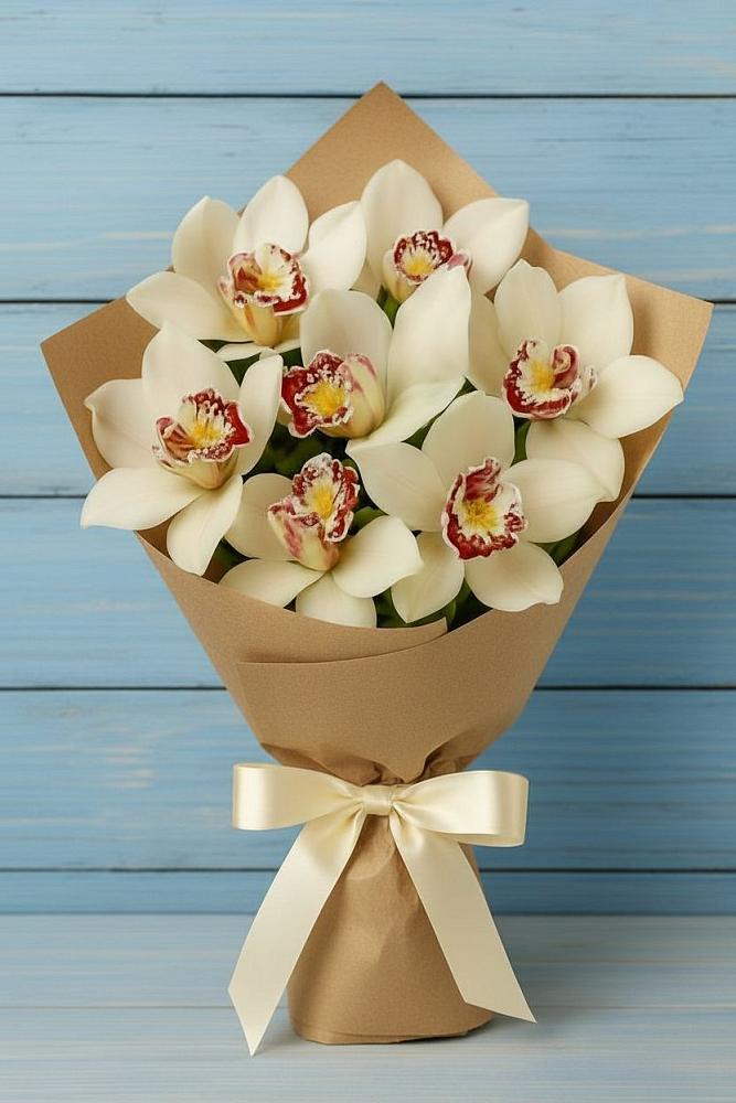 Букет цветов из: Орхидеи и Розы в Бесстрашной